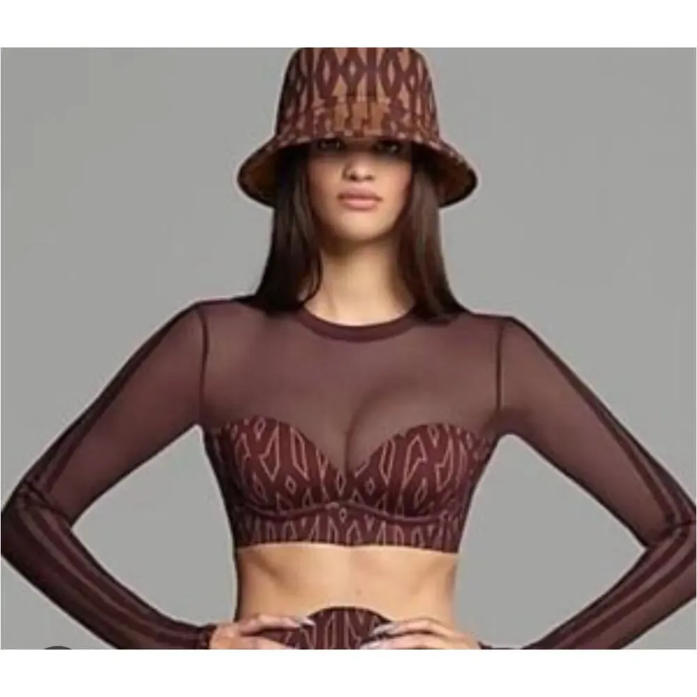 IVY Park Beyoncé x Adidas Monogram Crop Top Sz Small